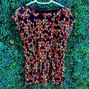 Ann Taylor perfect fall blouse with beautiful neckline